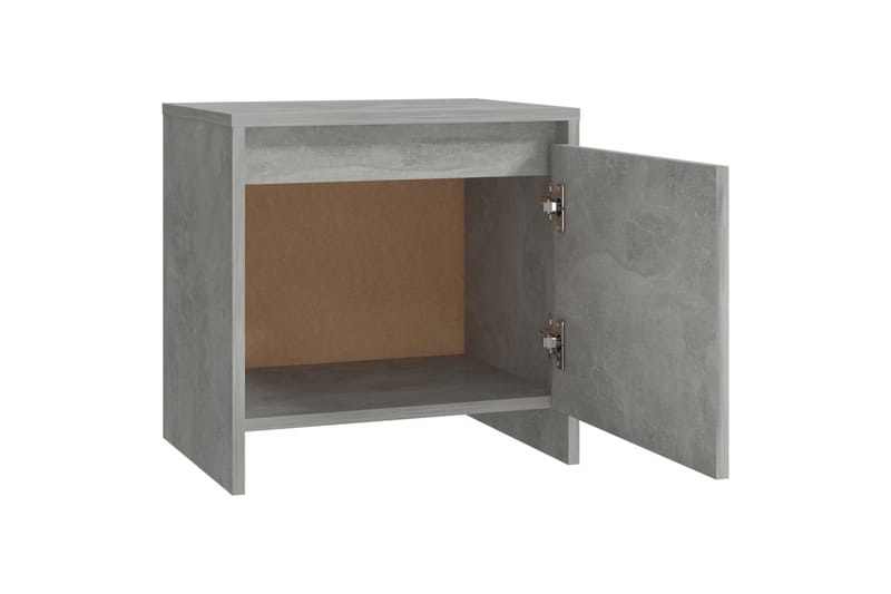 sengebord 45x34x44,5 cm spånplade betongrå - Grå - Møbler - Borde - Aflastningsbord - Sengebord