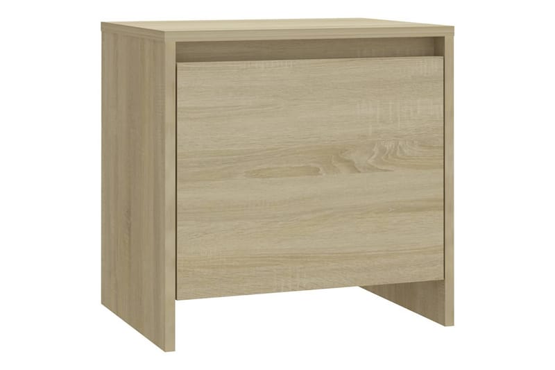sengebord 45x34x44,5 cm spånplade sonoma-egetræsfarve - Beige - M�øbler - Borde - Aflastningsbord - Sengebord