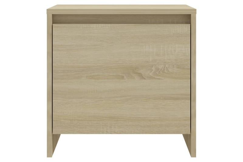 sengebord 45x34x44,5 cm spånplade sonoma-egetræsfarve - Beige - Møbler - Borde - Aflastningsbord - Sengebord