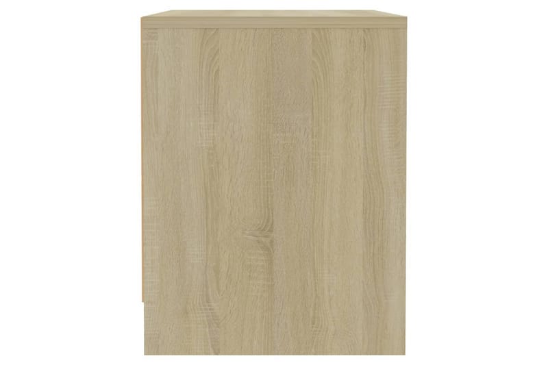 sengebord 45x34x44,5 cm spånplade sonoma-egetræsfarve - Beige - Møbler - Borde - Aflastningsbord - Sengebord