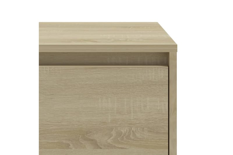 sengebord 45x34x44,5 cm spånplade sonoma-egetræsfarve - Beige - Møbler - Borde - Aflastningsbord - Sengebord