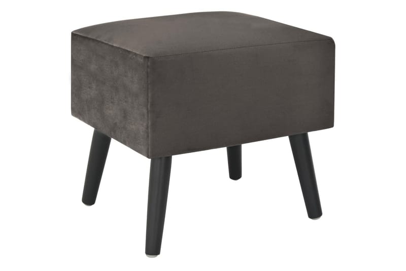 Sengebord Grå 40 X 35 X 40 Cm Fløjl - Grå - Møbler - Borde - Aflastningsbord - Sengebord