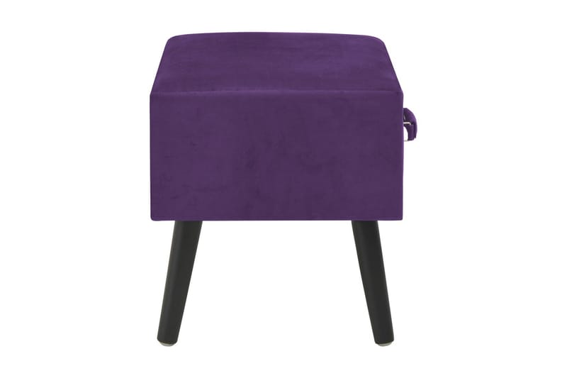 Sengebord Mørklilla 40 X 35 X 40 Cm Fløjl - Violet - Møbler - Borde - Aflastningsbord - Sengebord