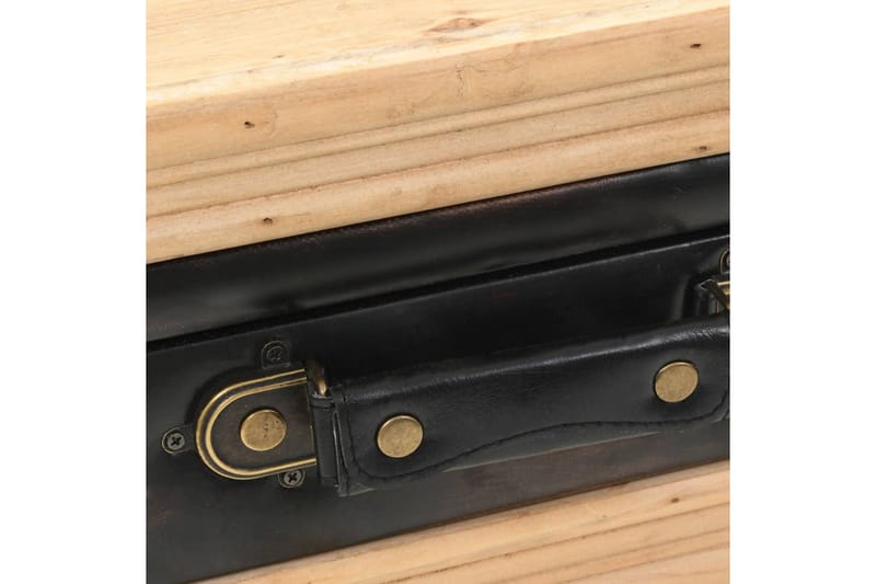 Sengebord Massivt Grantræ 43 X 38 X 50 Cm - Brun - Møbler - Borde - Aflastningsbord - Sengebord