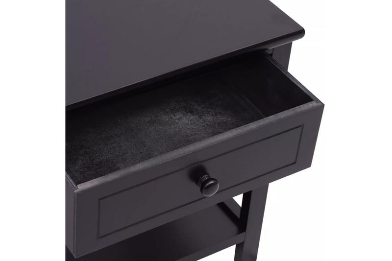 Sengebord Træ Sort - Sort - Møbler - Borde - Aflastningsbord - Sengebord