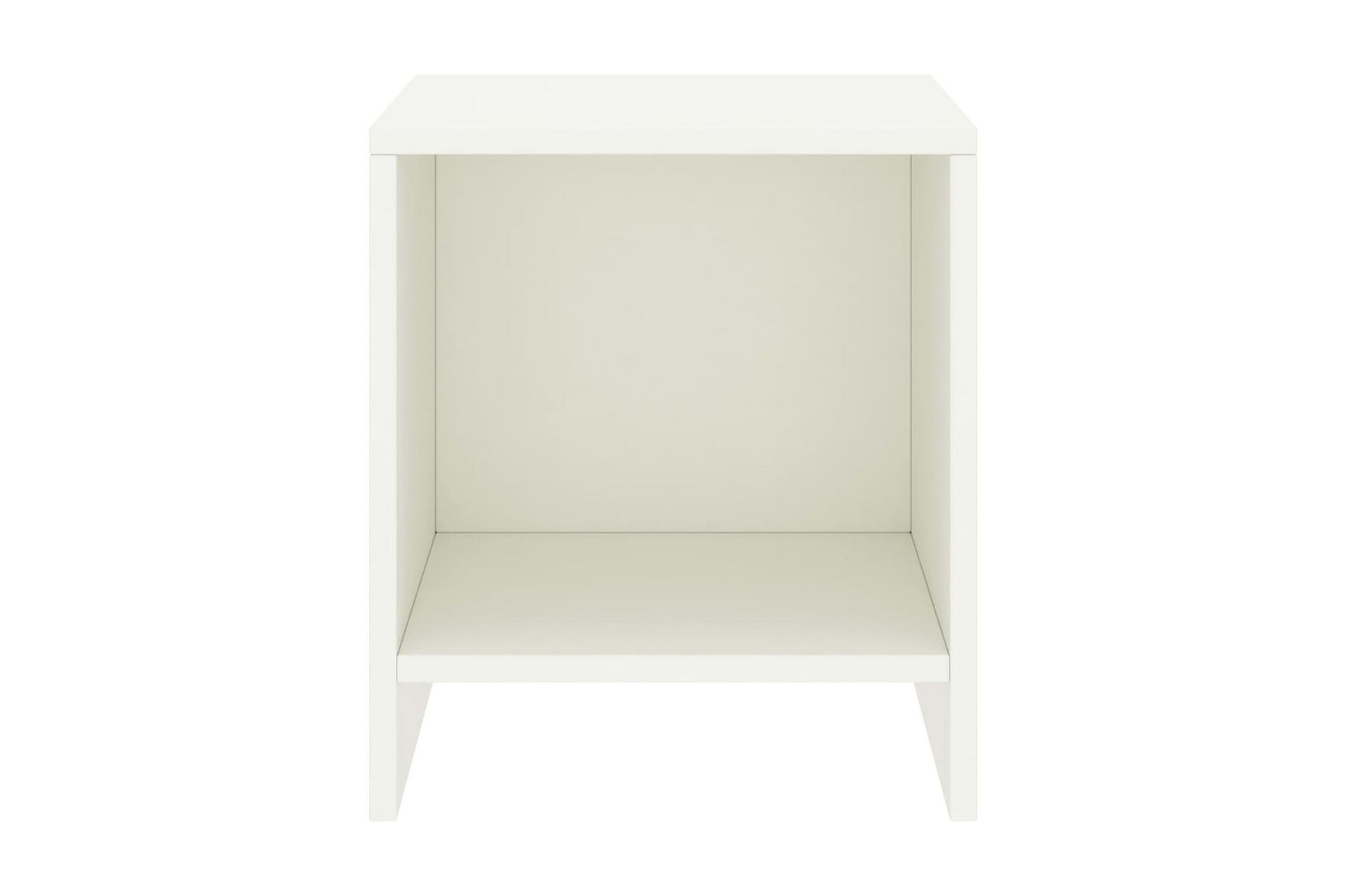 sengeborde 2 stk. 35x30x40 cm massivt fyrretræ hvid - Hvid - Møbler - Borde - Aflastningsbord - Sengebord