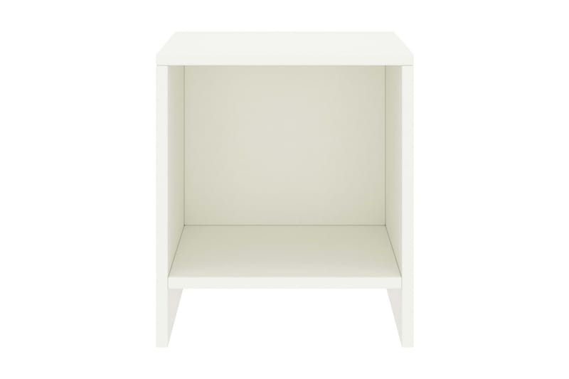 sengeborde 2 stk. 35x30x40 cm massivt fyrretræ hvid - Hvid - Møbler - Borde - Aflastningsbord - Sengebord