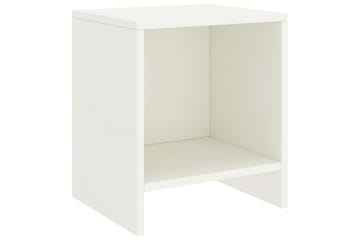 sengeborde 2 stk. 35x30x40 cm massivt fyrretræ hvid - Hvid - Møbler - Borde - Aflastningsbord - Sengebord