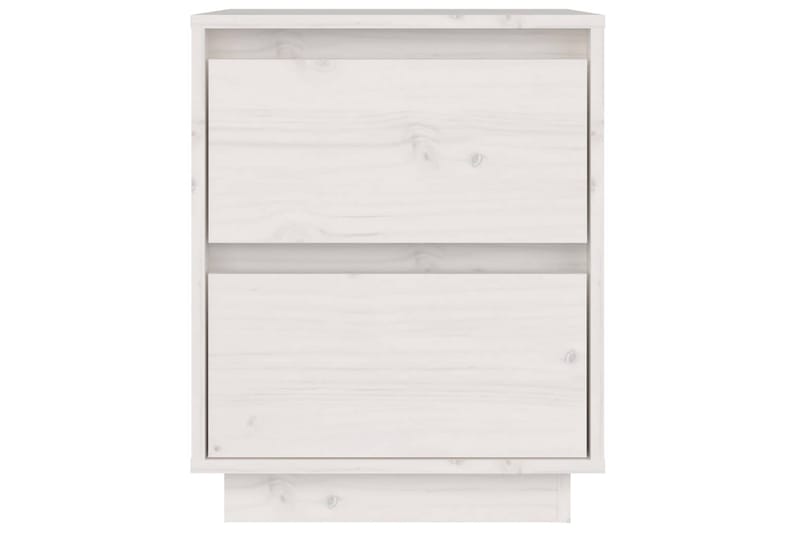 sengeborde 2 stk. 40x35x50 cm massivt fyrretræ hvid - Hvid - Møbler - Borde - Aflastningsbord - Sengebord