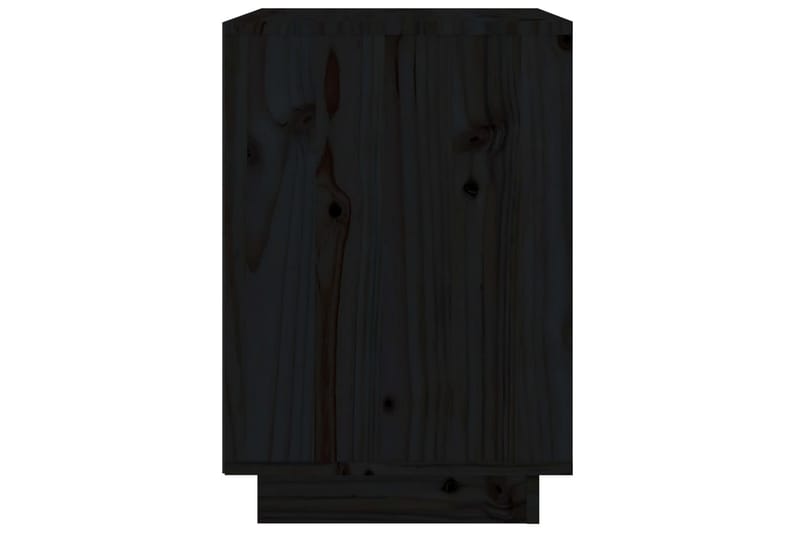 sengeborde 2 stk. 40x35x50 cm massivt fyrretræ sort - Sort - Møbler - Borde - Aflastningsbord - Sengebord