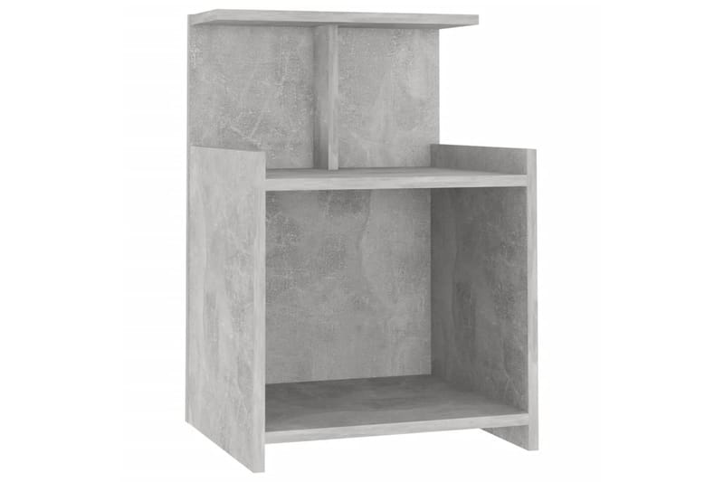 sengeborde 2 stk. 40x35x60 cm spånplade betongrå - Grå - Møbler - Borde - Aflastningsbord - Sengebord