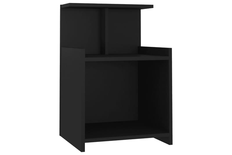 sengeborde 2 stk. 40x35x60 cm spånplade sort - Sort - Sengebord