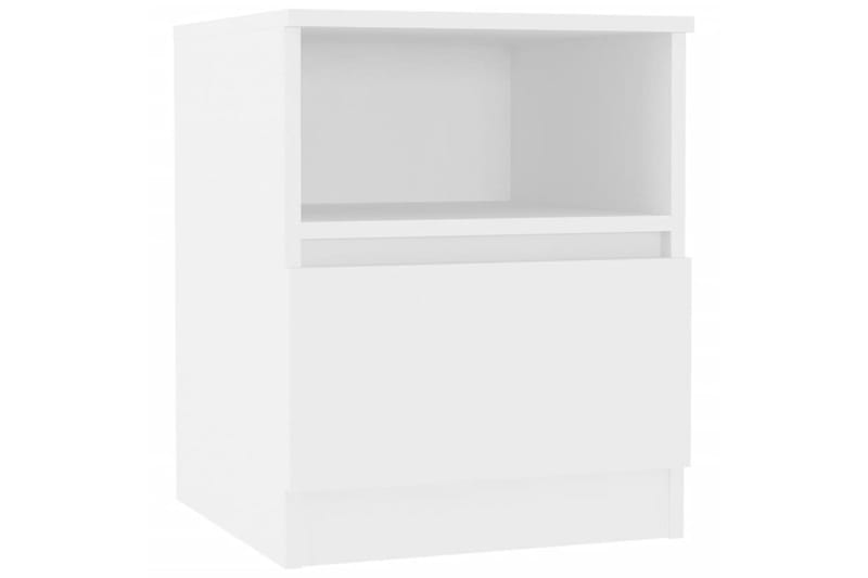 sengeborde 2 stk. 40x40x50 cm spånplade hvid - Hvid - Møbler - Borde - Aflastningsbord - Sengebord