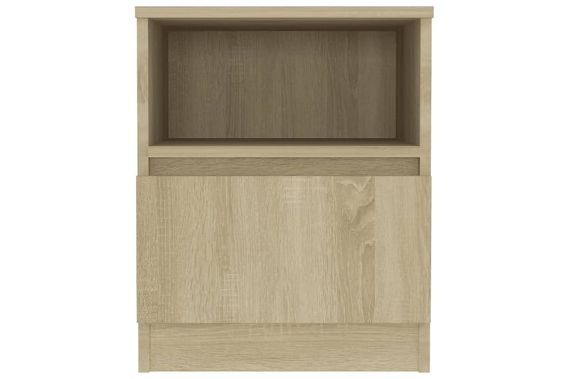 sengeborde 2 stk. 40x40x50 cm spånplade sonoma-eg - Brun - Sengebord