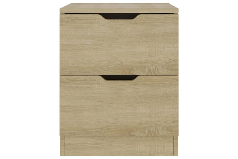 sengeborde 2 stk. 40x40x50 cm spånplade sonoma-eg - Brun - Sengebord