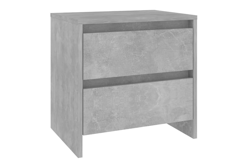 sengeborde 2 stk. 45x34,5x44,5 cm spånplade betongrå - Grå - Møbler - Borde - Aflastningsbord - Sengebord