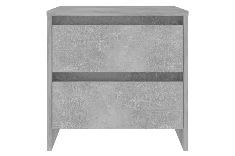 sengeborde 2 stk. 45x34,5x44,5 cm spånplade betongrå - Grå - Møbler - Borde - Aflastningsbord - Sengebord