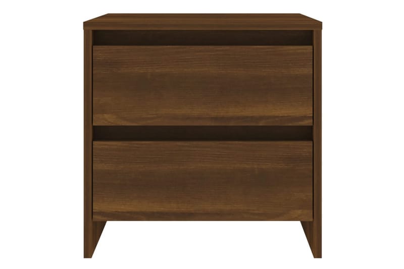 sengeborde 2 stk. 45x34,5x44,5 cm spånplade brun egetræsfarv - Brun - Møbler - Borde - Aflastningsbord - Sengebord