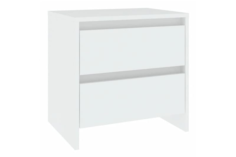 sengeborde 2 stk. 45x34,5x44,5 cm spånplade hvid - Hvid - Møbler - Borde - Aflastningsbord - Sengebord