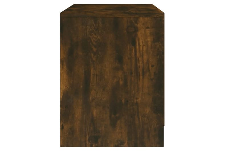 sengeborde 2 stk. 45x34,5x44,5 cm spånplade røget egetræsfar - Brun - Sengebord