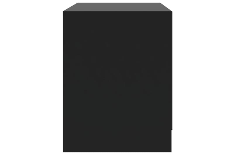 sengeborde 2 stk. 45x34,5x44,5 cm spånplade sort - Sort - Møbler - Borde - Aflastningsbord - Sengebord