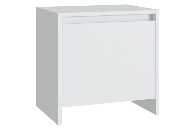 sengeborde 2 stk. 45x34x44,5 cm spånplade hvid - Hvid - Sengebord