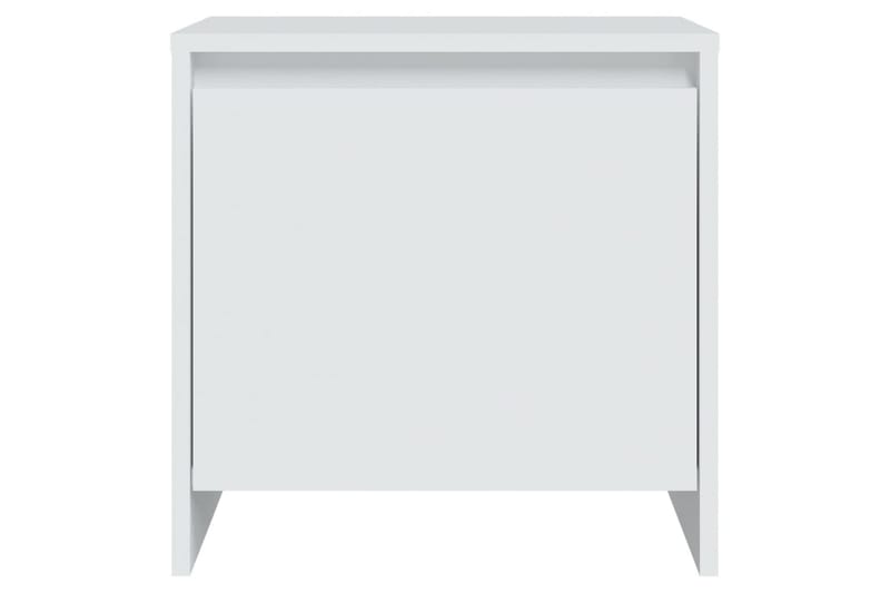 sengeborde 2 stk. 45x34x44,5 cm spånplade hvid - Hvid - Sengebord