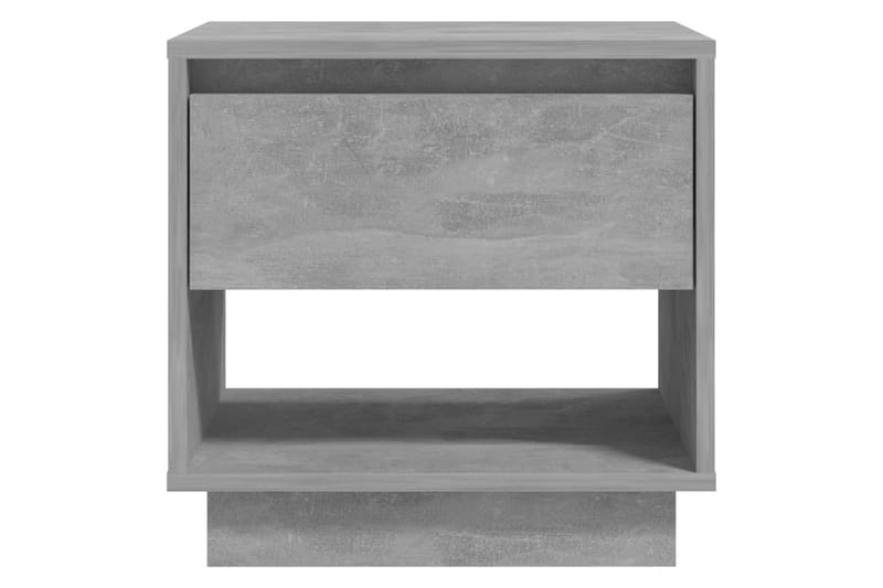 sengeborde 2 stk. 45x34x44 cm spånplade betongrå - Grå - Sengebord