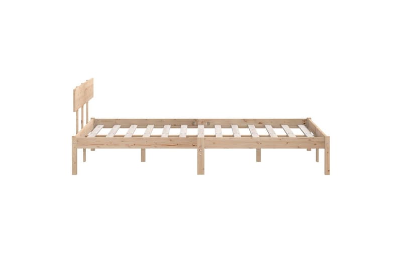 sengeramme 150x200 cm UK King massivt fyrretræ - Brun - Sengebord