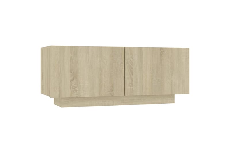 sengeskab 100x35x40 cm spånplade sonoma-eg - Brun - Sengebord