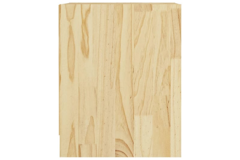 sengeskab 35,5x33,5x41,5 cm massivt fyrretræ - Brun - Møbler - Borde - Aflastningsbord - Sengebord
