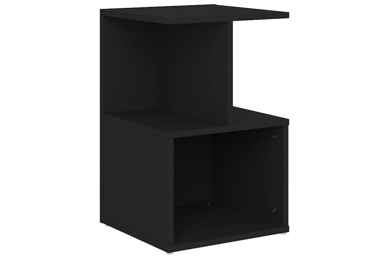 sengeskab 35x35x55 cm spånplade sort - Sort - Møbler - Borde - Aflastningsbord - Sengebord
