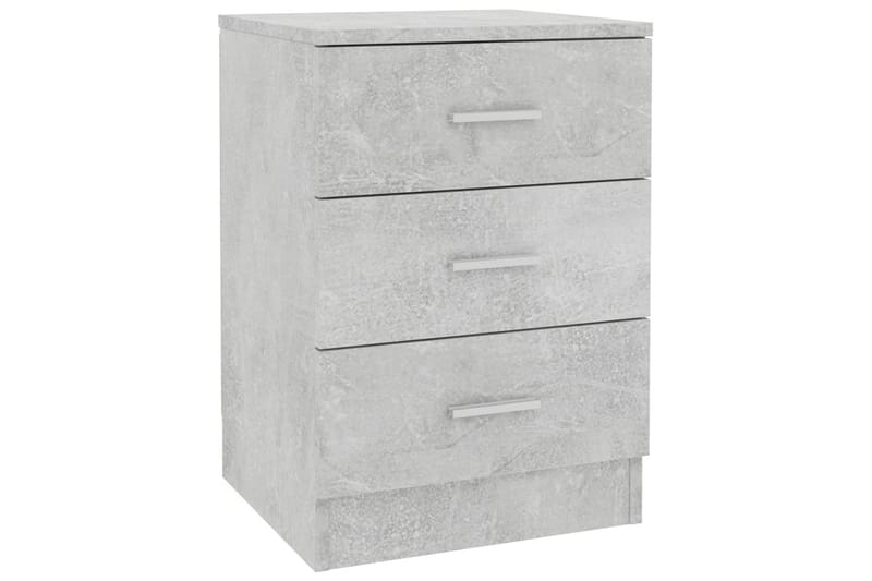 Sengeskab 38 x 35 x 65 cm spånplade betongrå - Grå - Møbler - Borde - Aflastningsbord - Sengebord