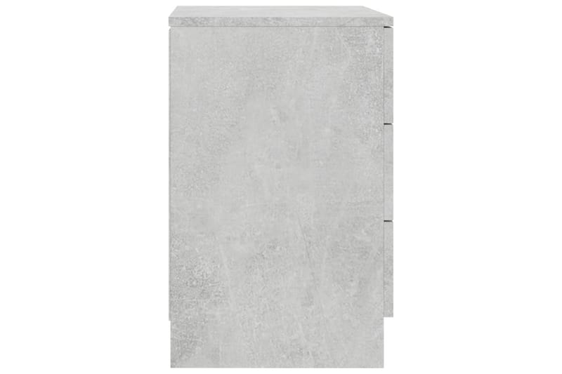 Sengeskab 38 x 35 x 65 cm spånplade betongrå - Grå - Sengebord