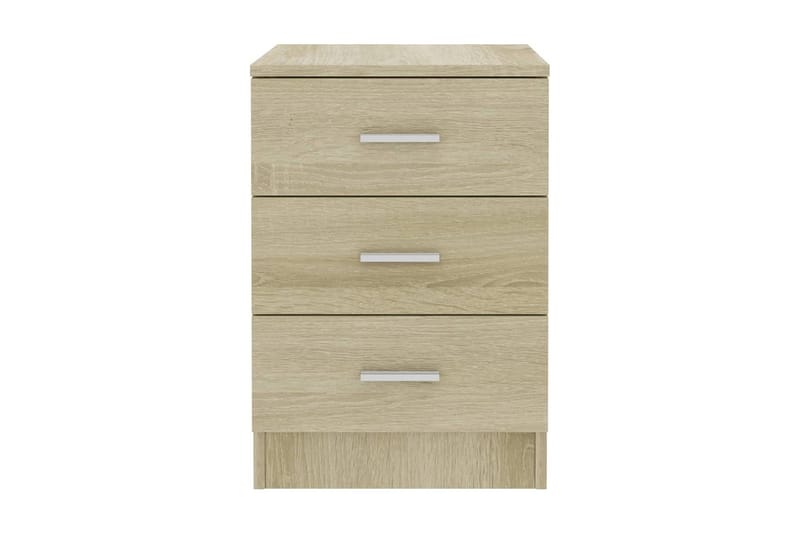 Sengeskab 38 x 35 x 65 cm spånplade sonoma-eg - Brun - Sengebord