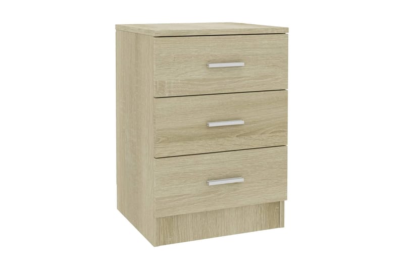 Sengeskab 38 x 35 x 65 cm spånplade sonoma-eg - Brun - Sengebord