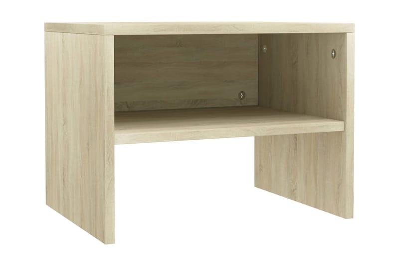 Sengeskab 40 X 30 X 30 Cm Spånplade Sonoma-Egetræsfarve - Brun - Møbler - Borde - Aflastningsbord - Sengebord