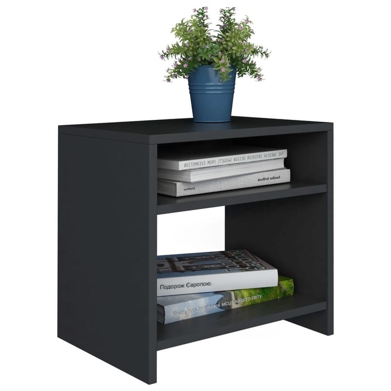 Sengeskab 40 X 30 X 40 Cm Spånplade Sort - Sort - Møbler - Borde - Aflastningsbord - Sengebord
