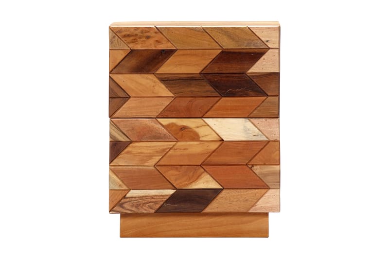 Sengeskab 40 X 30 X 50 Cm Massivt Genanvendt Træ - Brun - Møbler - Borde - Aflastningsbord - Sengebord