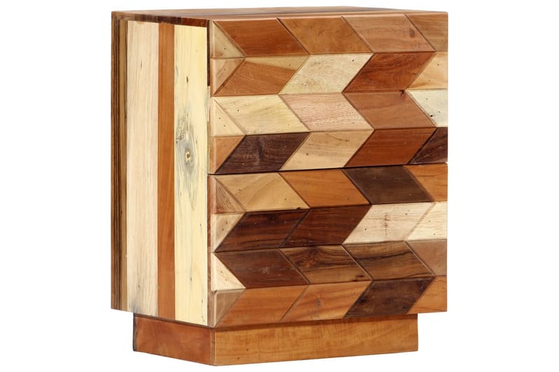 Sengeskab 40 X 30 X 50 Cm Massivt Genanvendt Træ - Brun - Møbler - Borde - Aflastningsbord - Sengebord