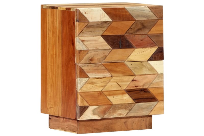 Sengeskab 40 X 30 X 50 Cm Massivt Genanvendt Træ - Brun - Møbler - Borde - Aflastningsbord - Sengebord