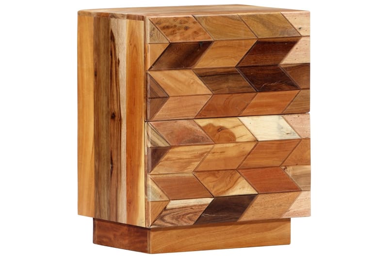 Sengeskab 40 X 30 X 50 Cm Massivt Genanvendt Træ - Brun - Møbler - Borde - Aflastningsbord - Sengebord