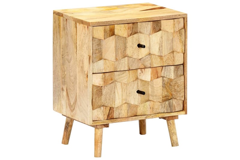 Sengeskab 40 X 30 X 50 Cm Massivt Mangotræ - Brun - Møbler - Borde - Aflastningsbord - Sengebord
