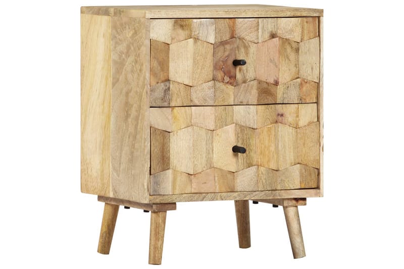 Sengeskab 40 X 30 X 50 Cm Massivt Mangotræ - Brun - Møbler - Borde - Aflastningsbord - Sengebord