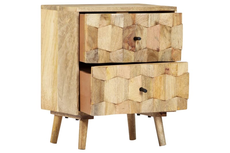 Sengeskab 40 X 30 X 50 Cm Massivt Mangotræ - Brun - Møbler - Borde - Aflastningsbord - Sengebord
