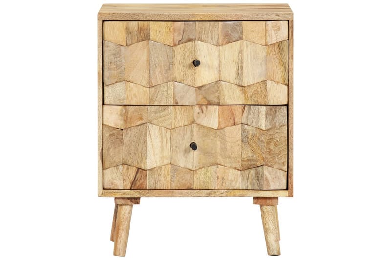 Sengeskab 40 X 30 X 50 Cm Massivt Mangotræ - Brun - Møbler - Borde - Aflastningsbord - Sengebord