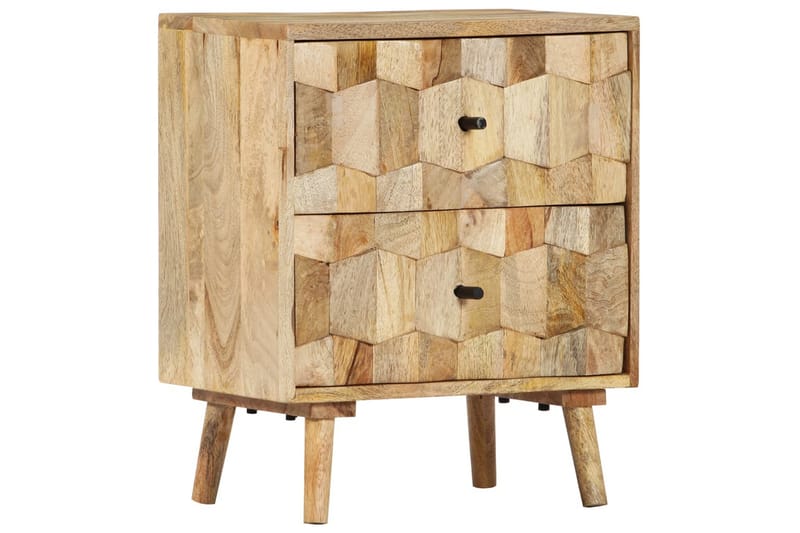 Sengeskab 40 X 30 X 50 Cm Massivt Mangotræ - Brun - Møbler - Borde - Aflastningsbord - Sengebord