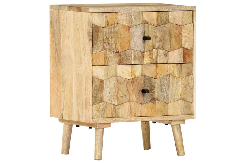 Sengeskab 40 X 30 X 50 Cm Massivt Mangotræ - Brun - Møbler - Borde - Aflastningsbord - Sengebord