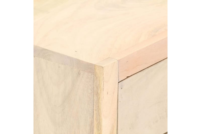 sengeskab 40 x 30 x 50 cm massivt mangotræ guldfarvet - Guld - Møbler - Borde - Aflastningsbord - Sengebord