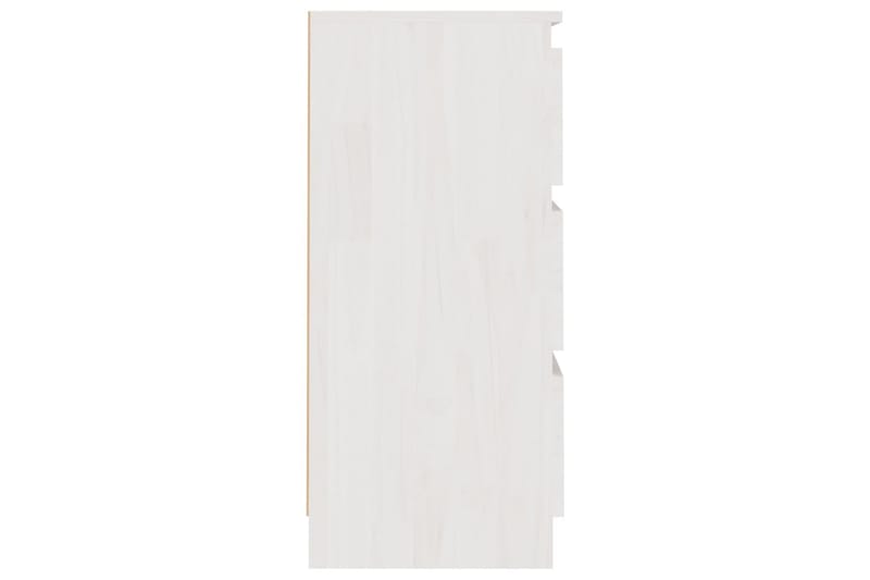 sengeskab 40x29,5x64 cm massivt fyrretræ hvid - Hvid - Sengebord